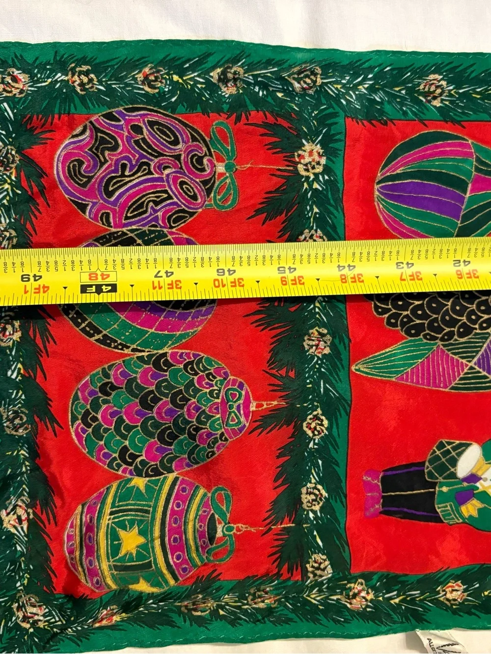 Vintage Vera Neumann Festive Red and Green Holiday Scarf - Women's Accessories
